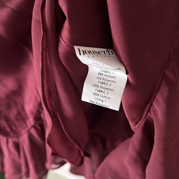 House of CB ‘Tianna’ Wine Ruffle Corset Mini Dress NWOT - Picture 10 of 11